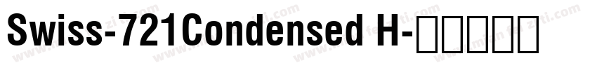 Swiss-721Condensed H字体转换